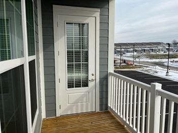 Private patio and balcony